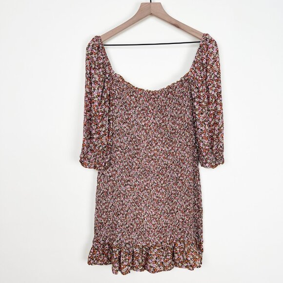 Faithfull the Brand Es Saada Mini Sun Dress Feminine Sexy Fitted Wedding Guest - Picture 5 of 13